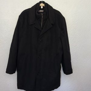 Kenneth Cole Reaction Black Trench Coat